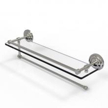 Allied Brass PQN-1PT/22-GAL-SN - Prestige Que New Collection Paper Towel Holder with 22 Inch Gallery Glass Shelf