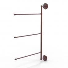 Allied Brass PQN-27/3/16/28-CA - Prestige Que New Collection 3 Swing Arm Vertical 28 Inch Towel Bar