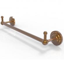 Allied Brass PQN-41-18-PEG-BBR - Prestige Que New Collection 18 Inch Towel Bar with Integrated Hooks