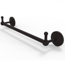 Allied Brass PQN-41-18-PEG-ORB - Prestige Que New Collection 18 Inch Towel Bar with Integrated Hooks
