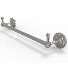Allied Brass PQN-41-36-PEG-SN - Prestige Que New Collection 36 Inch Towel Bar with Integrated Hooks