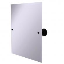 Allied Brass PQN-92-BKM - Frameless Rectangular Tilt Mirror with Beveled Edge
