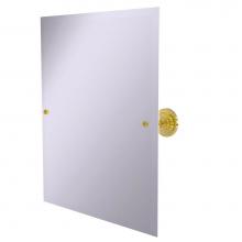Allied Brass PQN-92-PB - Frameless Rectangular Tilt Mirror with Beveled Edge