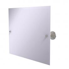 Allied Brass PQN-93-SN - Prestige Que New Frameless Landscape Rectangular Tilt Mirror with Beveled Edge