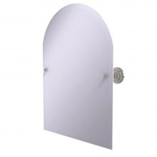 Allied Brass PQN-94-SN - Frameless Arched Top Tilt Mirror with Beveled Edge