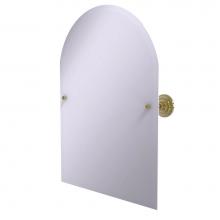 Allied Brass PQN-94-UNL - Frameless Arched Top Tilt Mirror with Beveled Edge