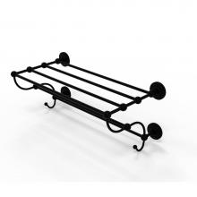 Allied Brass PQN-HTL/24-5-BKM - Prestige Que New Collection 24 Inch Train Rack Towel Shelf