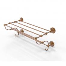 Allied Brass PQN-HTL/36-5-BBR - Prestige Que New Collection 36 Inch Train Rack Towel Shelf
