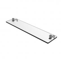 Allied Brass PR-1/22-GYM - 22 Inch Glass Vanity Shelf with Beveled Edges