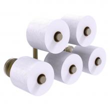 Allied Brass PR-24-5-ABR - Prestige Regal Collection 5 Roll Reserve Roll Toilet Paper Holder - Antique Brass