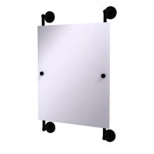 Allied Brass PR-27-92-BKM - Prestige Regal Collection Rectangular Frameless Rail Mounted Mirror