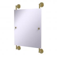 Allied Brass PR-27-92-SBR - Prestige Regal Collection Rectangular Frameless Rail Mounted Mirror