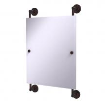 Allied Brass PR-27-92-VB - Prestige Regal Collection Rectangular Frameless Rail Mounted Mirror