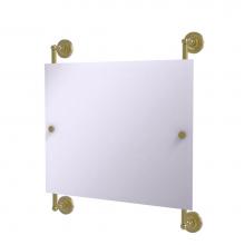 Allied Brass PR-27-93-SBR - Prestige Regal Landscape Rectangular Frameless Rail Mounted Mirror