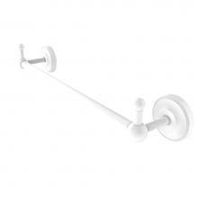 Allied Brass PR-41-18-PEG-WHM - Prestige Regal Collection 18 Inch Towel Bar with Integrated Hooks