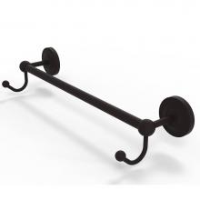 Allied Brass PR-41-24-HK-ORB - Prestige Regal Collection 24 Inch Towel Bar with Integrated Hooks