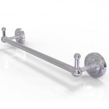 Allied Brass PR-41-24-PEG-PC - Prestige Regal Collection 24 Inch Towel Bar with Integrated Hooks