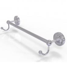 Allied Brass PR-41-30-HK-PC - Prestige Regal Collection 30 Inch Towel Bar with Integrated Hooks