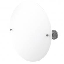 Allied Brass PR-90-GYM - Frameless Round Tilt Mirror with Beveled Edge