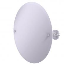 Allied Brass PR-90-SCH - Frameless Round Tilt Mirror with Beveled Edge
