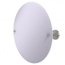 Allied Brass PR-90-SN - Frameless Round Tilt Mirror with Beveled Edge