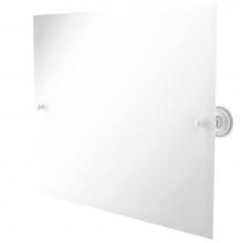 Allied Brass PR-93-WHM - Frameless Landscape Rectangular Tilt Mirror with Beveled Edge