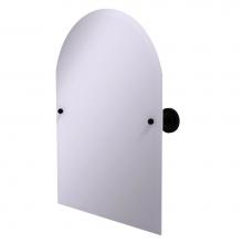 Allied Brass PR-94-BKM - Frameless Arched Top Tilt Mirror with Beveled Edge