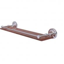 Allied Brass PRBP-1-22-GAL-IRW-SCH - Prestige Regal Collection 22 Inch Solid IPE Ironwood Shelf with Gallery Rail