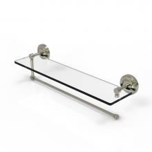 Allied Brass PRBP-1PT/22-PNI - Prestige Regal Collection Paper Towel Holder with 22 Inch Glass Shelf