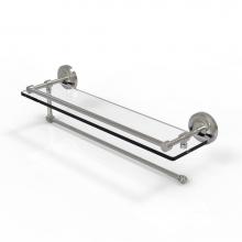 Allied Brass PRBP-1PT/22-GAL-SN - Prestige Regal Collection Paper Towel Holder with 22 Inch Gallery Glass Shelf