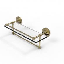 Allied Brass PRBP-1TB/16-GAL-UNL - 16 Inch Gallery Glass Shelf with Towel Bar