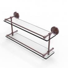 Allied Brass PRBP-2/22-GAL-CA - Prestige Regal 22 Inch Double Glass Shelf with Gallery Rail