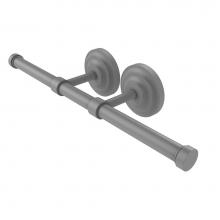 Allied Brass QN-24-2-GYM - Que New Collection Double Roll Toilet Tissue Holder