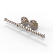 Allied Brass QN-24-2-PEW - Que New Collection Double Roll Toilet Tissue Holder