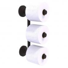 Allied Brass QN-24-3-ORB - Que New Collection 3 Roll Reserve Roll Toilet Paper Holder - Oil Rubbed Bronze