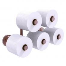 Allied Brass QN-24-5-CA - Que New Collection 5 Roll Reserve Roll Toilet Paper Holder - Antique Copper