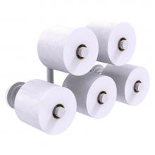 Allied Brass QN-24-5-WHM - Que New Collection 5 Roll Reserve Roll Toilet Paper Holder - Matte White