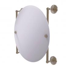 Allied Brass QN-27-90-PEW - Que New Collection Round Frameless Rail Mounted Mirror