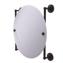 Allied Brass QN-27-90-VB - Que New Collection Round Frameless Rail Mounted Mirror