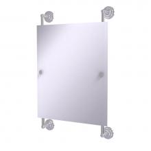 Allied Brass QN-27-92-SCH - Que New Collection Rectangular Frameless Rail Mounted Mirror