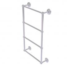 Allied Brass QN-28G-24-PC - Que New Collection 4 Tier 24 Inch Ladder Towel Bar with Groovy Detail
