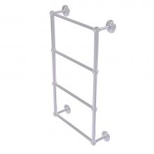 Allied Brass QN-28G-24-SCH - Que New Collection 4 Tier 24 Inch Ladder Towel Bar with Groovy Detail
