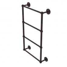 Allied Brass QN-28G-24-VB - Que New Collection 4 Tier 24 Inch Ladder Towel Bar with Groovy Detail
