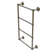 Allied Brass QN-28T-24-ABR - Que New Collection 4 Tier 24 Inch Ladder Towel Bar with Twisted Detail