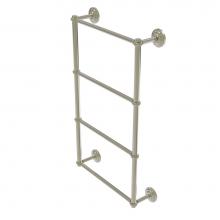 Allied Brass QN-28T-24-PNI - Que New Collection 4 Tier 24 Inch Ladder Towel Bar with Twisted Detail