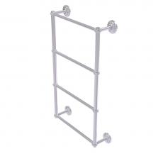 Allied Brass QN-28T-24-SCH - Que New Collection 4 Tier 24 Inch Ladder Towel Bar with Twisted Detail