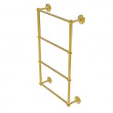 Allied Brass QN-28T-36-PB - Que New Collection 4 Tier 36 Inch Ladder Towel Bar with Twisted Detail