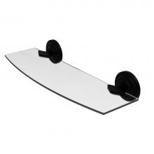 Allied Brass QN-33/18-BKM - Que New Collection 18 Inch Glass Shelf