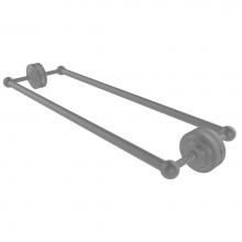 Allied Brass QN-41-BB-24-GYM - Que New Collection 24 Inch Back to Back Shower Door Towel Bar