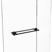 Allied Brass QN-41-BB-24-ORB - Que New Collection 24 Inch Back to Back Shower Door Towel Bar